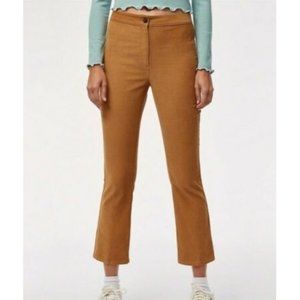 Sunday Best Aritzia Cassie Corduroy Gold Beige Pants Size 6